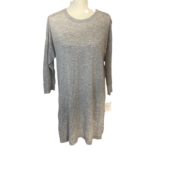 Eileen Fisher NWT 3/4 Sleeve Tunic Wool Blend Gray Size S/P - Picture 2 of 8